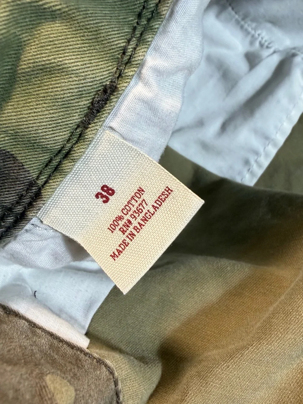 Men's Camo Cargo Shorts - Green